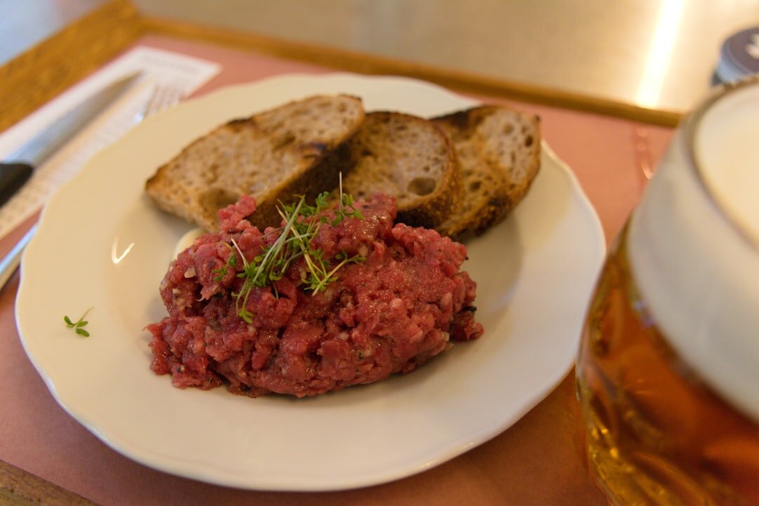 czech svickova meal on plate